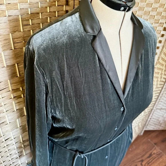 NWT grey velvet Lafayette 148 tunic / dress XL - Picture 4 of 15